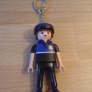 Porte clés Policier cycliste français Playmobil
