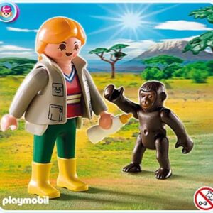 Soigneur avec bébé gorille Playmobil 4757