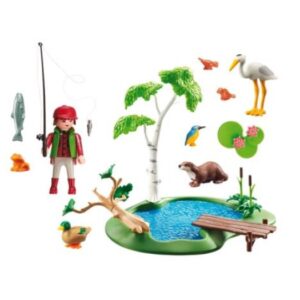 Playmobil Ilot avec pêcheur et animaux 6816