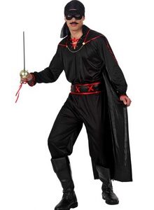 Déguisement costume Zorro Bandit masqué XL
