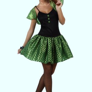 Déguisement costume Femme Sixties vert