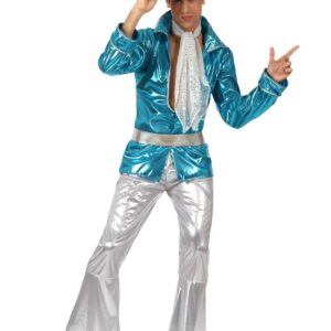 Déguisement costume Disco homme brillant XL
