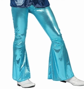 Déguisement costume Disco pantalon bleu