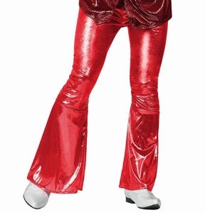 Déguisement costume Disco pantalon rouge