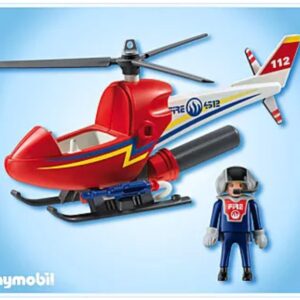 Playmobil Hélicoptère de pompier 4824