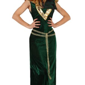 Déguisement costume Egyptienne Cléopâtre vert et or M/L