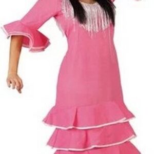 Déguisement costume Flamenco rose pois blancs