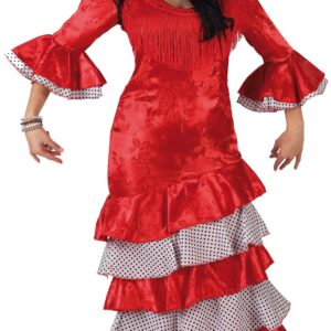 Déguisement costume Danseuse Flamenco  espagnole rouge