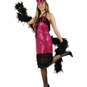 Déguisement costume Danseuse Charleston rose XL