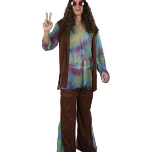 Déguisement costume Hippie homme marron M/L