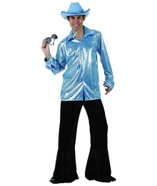 Déguisement costume Disco homme bleu M/L