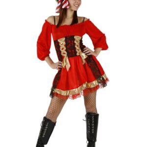 Déguisement costume Pirate femme rubans