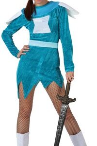 Déguisement costume Viking femme bleue M/L