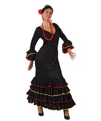 Déguisement costume Danseuse Flamenco espagnole noir