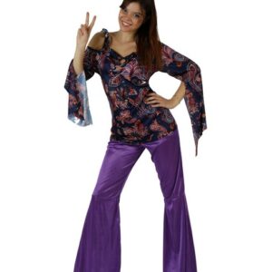 Déguisement costume Hippie femme violet M/L