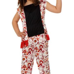 Déguisement costume Hippie rouge