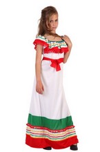 Déguisement costume Mexicaine 7-9 ans