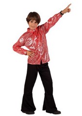 Déguisement costume Disco rouge 7-9 ans