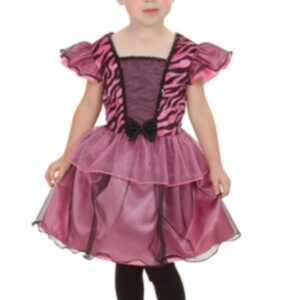 Déguisement costume Princesse tigré rose 3-4 ans