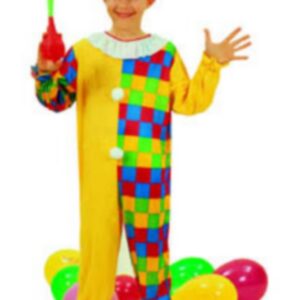 Déguisement costume Clown Arlequin 7-9 ans