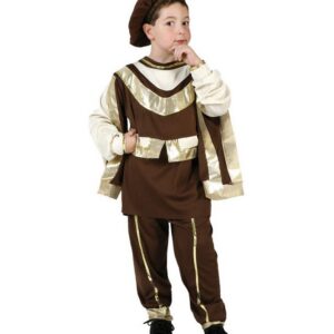 Déguisement costume Prince marron et or 7-9 ans