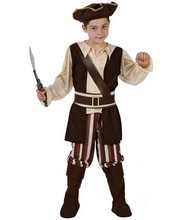 Déguisement costume Pirate marron 10-12 ans