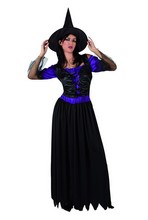 Déguisement costume Sorcière noir violet M/L Halloween