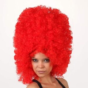Perruque Afro rouge