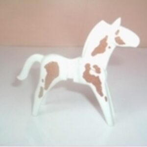 Cheval blanc tacheté Playmobil