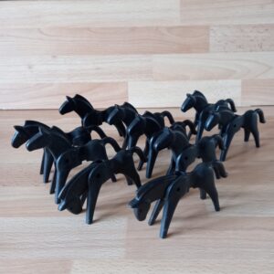 Lot 10 chevaux noirs Playmobil