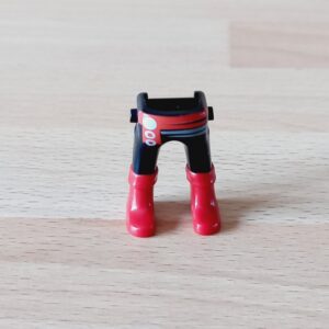 Jambes noires bottes rouges neuf Playmobil