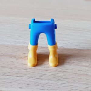Jambes bleues bottes orange neuf Playmobil
