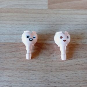 Tête double face yeux blancs Playmobil