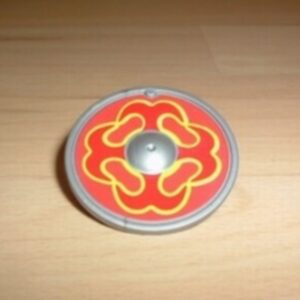 Bouclier rond rouge neuf Playmobil