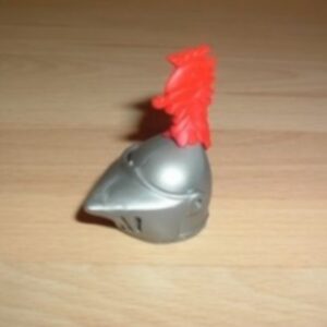 Casque chevalier plume rouge haute Playmobil