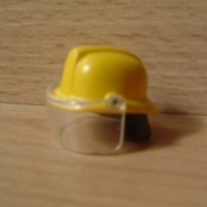 Casque de pompier jaune avec visière Playmobil