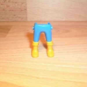 Jambes bleues bottes orange neuf Playmobil