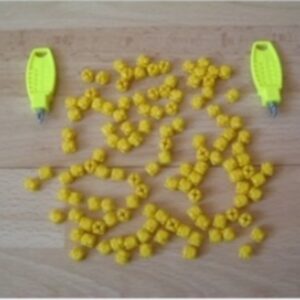 Lot 120 crochets de fixations jaunes Playmobil