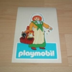 Sticker autocollant Fermière Playmobil