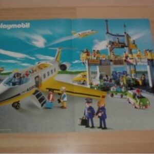 Poster aéroport Playmobil