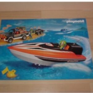Poster bateau de course Playmobil