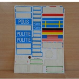 Sticker autocollant police en l’état Playmobil