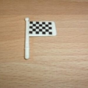 Petit drapeau départ blanc Playmobil