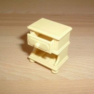 Table de chevet jaune Playmobil