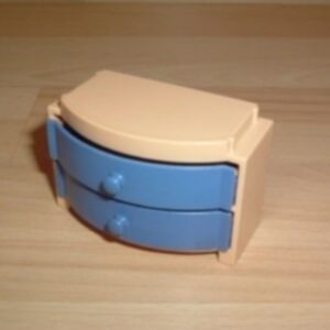 Commode tiroirs bleus Playmobil