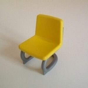 Chaise de bureau jaune Playmobil