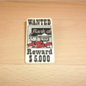 Affiche Wanted bank Playmobil
