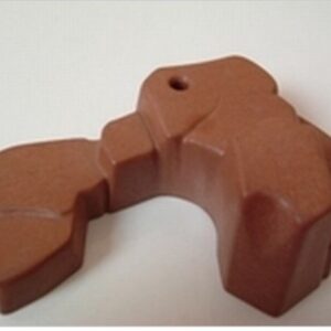 Rocher marron 1 trou Playmobil