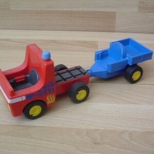 Camion de pompier avec remorque Playmobil 123