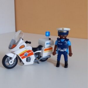 Moto et policier Playmobil